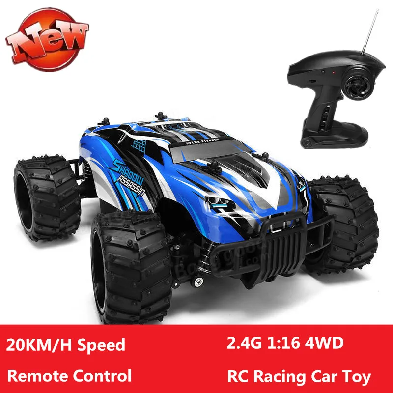 

2,4G 1:16 20 км/ч скоростной Радиоуправляемый гоночный автомобиль игрушка с амортизирующим двигателем для скалолазания модель автомобиля Gif