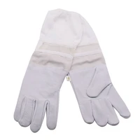 beekeeping glove white sheepskin new vented mesh gloves beekeeper bee gloves with long sleeves apicultura bee equipment