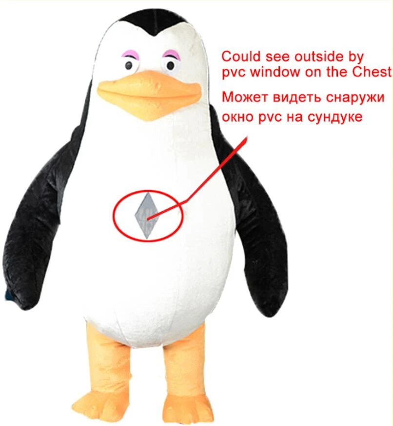 

Halloween Inflatable Penguin Mascot Costumes Adult Cosplay Party Game Dress Carnival Costumes Animal Inflatable Costume Fursuit