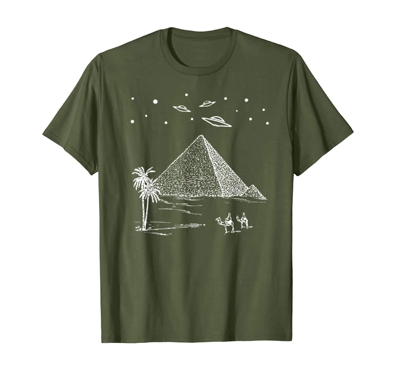 

UFO Pyramid Alien Egypt Science Fiction Conspiracy Theory T-Shirt