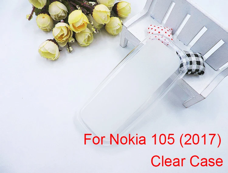 Чехол для Nokia 105 2017 мягкий прозрачный/серый чехол из ТПУ защитный силиконовый