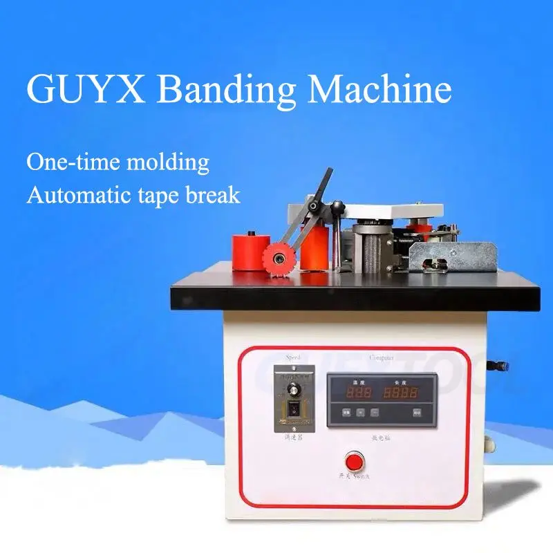 

Mini manual woodworking pvc edge banding machine with cutting pvc edge banding machine and speed control