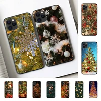 yinuoda christmas holiday tree new year phone case for iphone 11 12 13 mini pro xs max 8 7 6 6s plus x 5s se 2020 xr cover