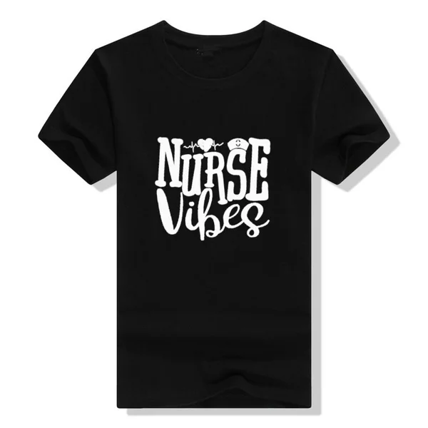 

Женская футболка с коротким рукавом и надписью медсестры Vibes, модная летняя футболка Harakuju, повседневные топы