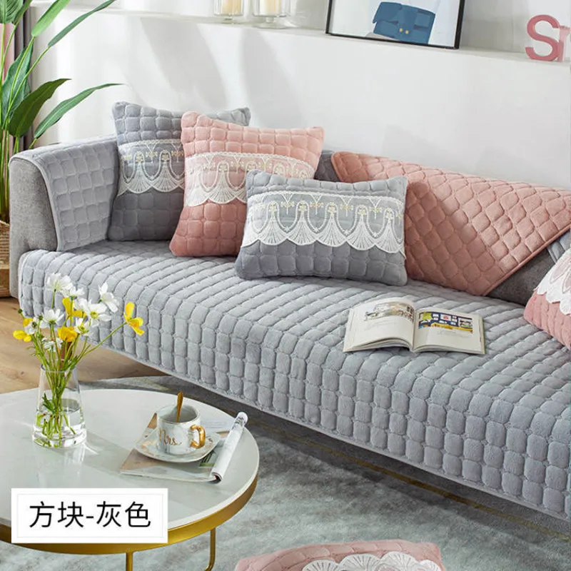 Чехол для дивана в полоску Всесезонная Европейская Нескользящая Простая