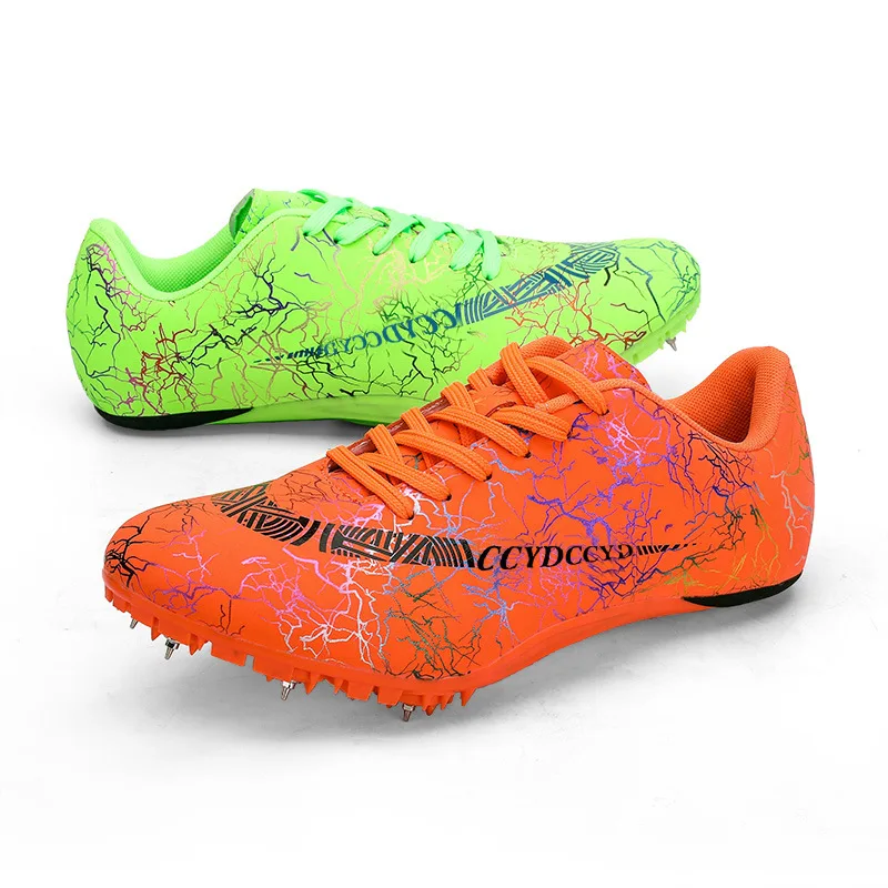 Sprint Track Field Shoes Men Outdoor Sport Athletics Spikes for Running Women Ladies Lightweight Training Nail Shoes Sneaker