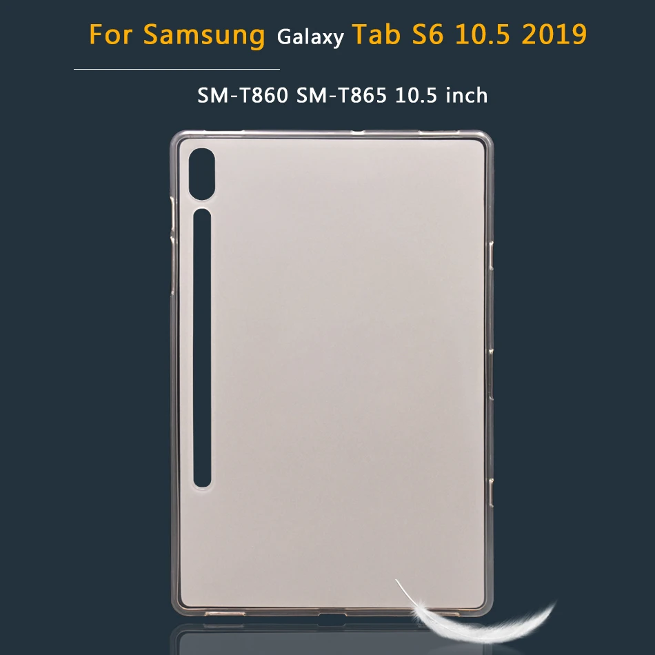 Tab S6 T860 2019 Мягкий чехол из ТПУ с принтом "для Samsung Galaxy Tab 3 4 S S2 S3 S4 S6 10,5 10,1 9,7 8,0 7,0 SM-T810 T800 T860 T813 T830 T530 T230 P5200 крышка - Цвет: Tab S6 T860 2019