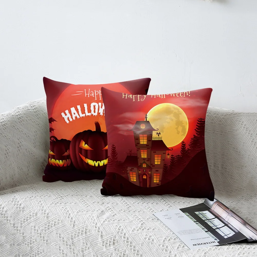 Новый Хэллоуин Тыква с принтом &quotзамок&quot наволочка для подушки ужас ночь пледы