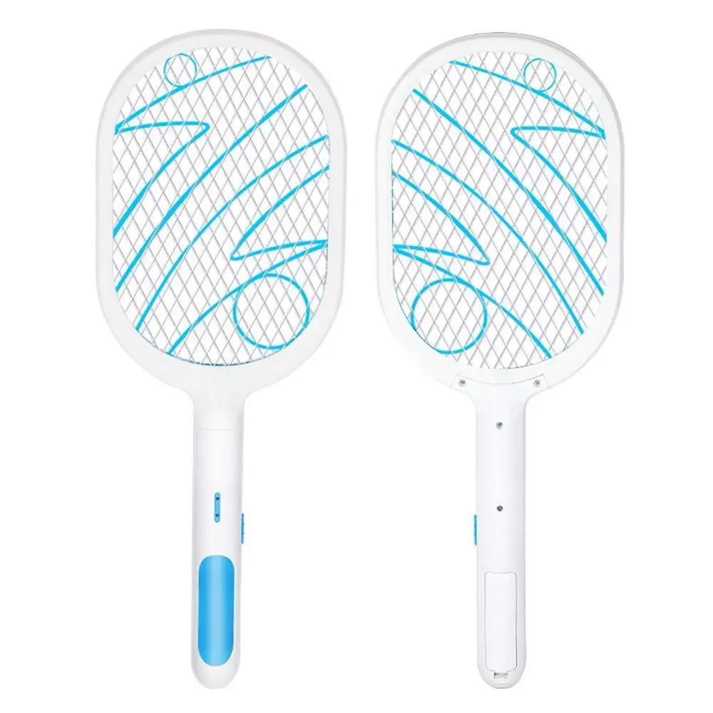 

Fly Mosquito Swatter Rechargeable LED Electric Insect Bug Pest Anti Mosquito Swatter Killer Racket Electric Racket