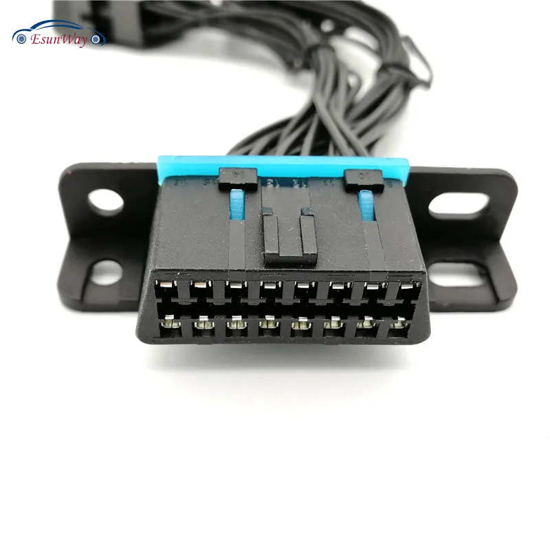 Полный Pin DIY OBD2 кабель 16Pin мужской порт двойной 16 контактный женский OBDII J1962