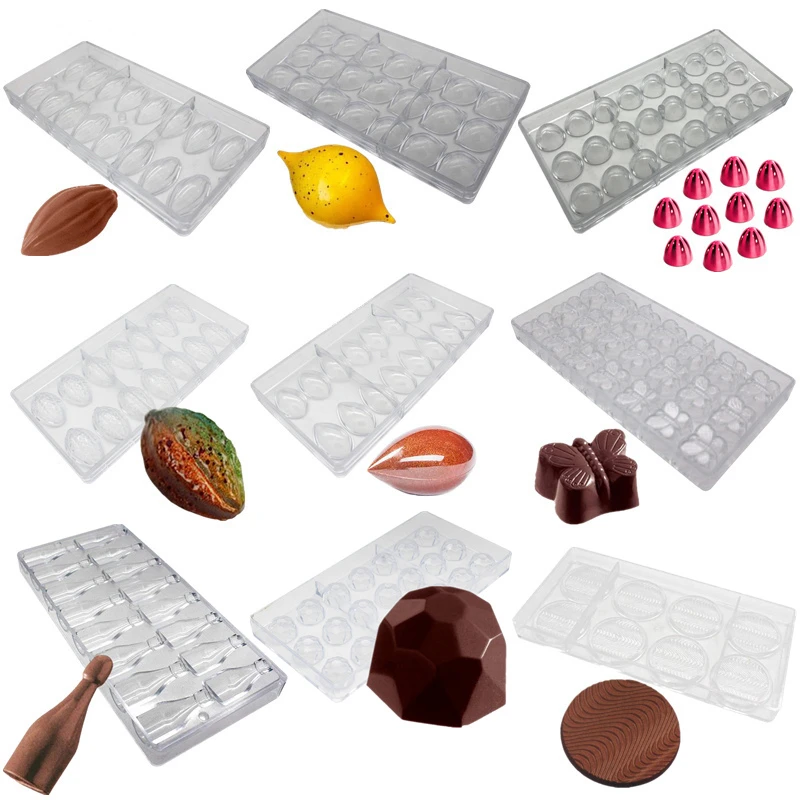 

Polycarbonate Chocolate Molds 3D Olive Baking Candy Maker Butterfly Baking DIY Moulds