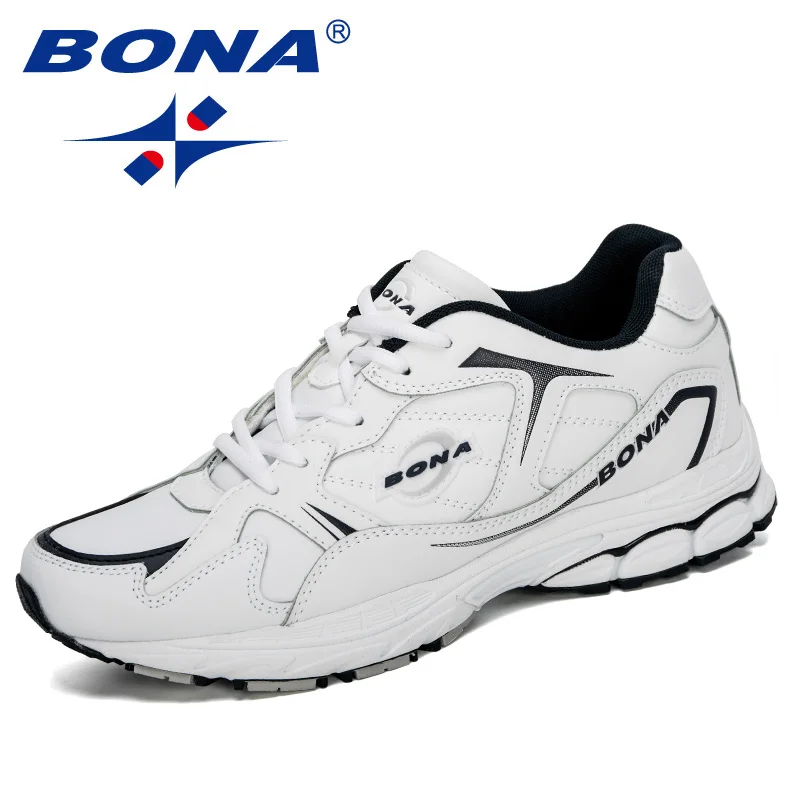 Кроссовки BONA мужские спортивные Коровья спилка кроссовки для бега дизайнерская