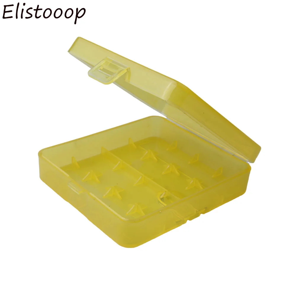Коробка для хранения аккумуляторов Elistooop прозрачная коробка 4x18650 |