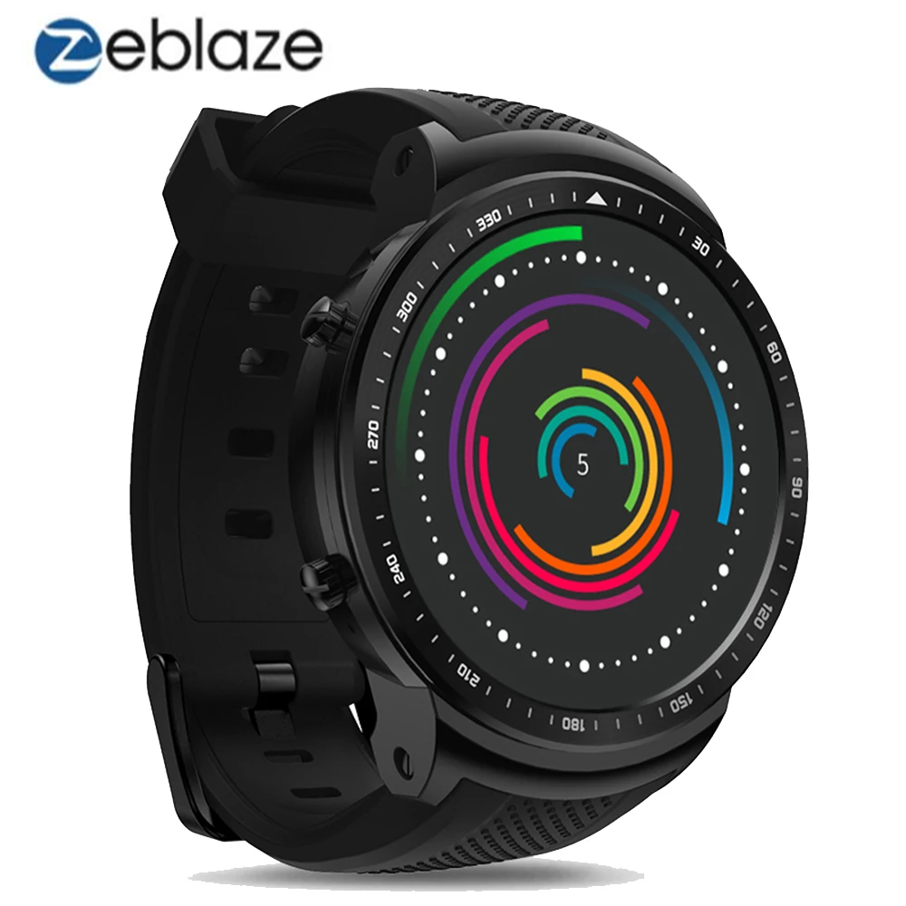 Смарт-часы Zeblaze Thor PRO для мужчин, 3g, gps, WiFi, Android 5,1, MTK6580, четыре ядра, 1 ГБ, 16 ГБ, 2,0 Мп, камера, монитор сердечного ритма, умные часы