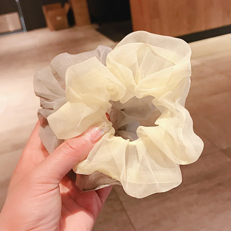 Женская шифоновая повязка на голову элегантная НЕОБРАБОТАННАЯ эластичная для