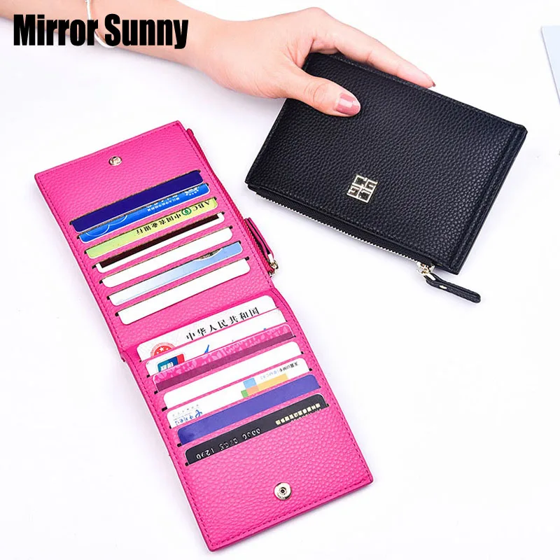 Зеркальный Солнечный Новый женский короткий кошелек из полиуретана lichee Женский