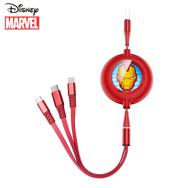 

Disney Marvel Legal Version for iPhone for Android Type-C three-in-one multi-function one drag three expansion data cable