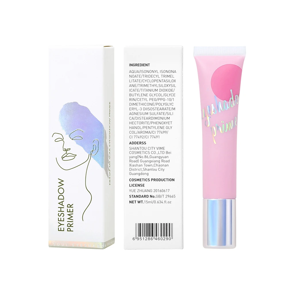 

6 Colors Moisturizing Eyeshadow Primer Private Label Color Development Is Not Easy To Smudge Makeup Long-lasting Base Cream