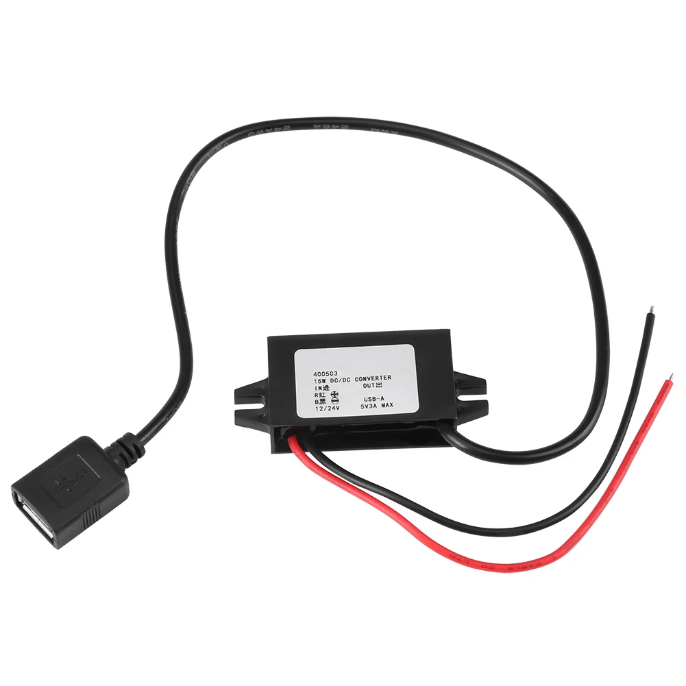 1 шт. Встроенный адаптер 12 В/24 В в USB 5 3 А | Строительство и ремонт