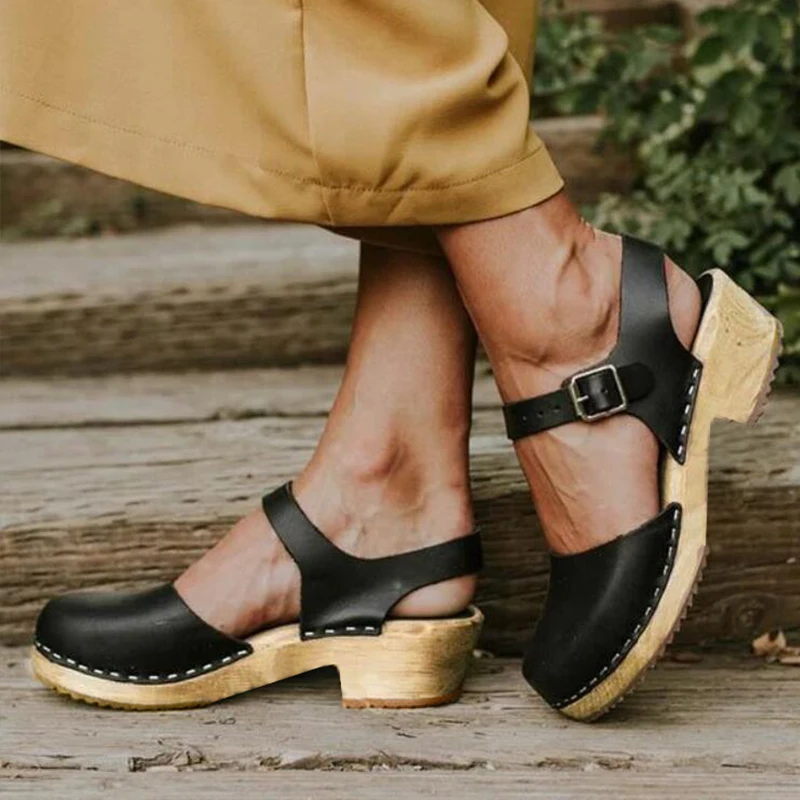 Summer Women Wedge Sandals Female Platform Boots Mid Heel Sandal Back Strap Casual Shoes Ladies Sandals Womens Shoes Plus Size