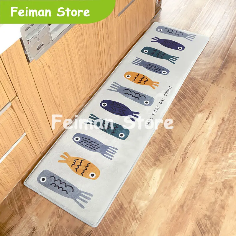 3D коврик входной двери Придверный коврики для пола кухонные ковры Kawaii Прихожая