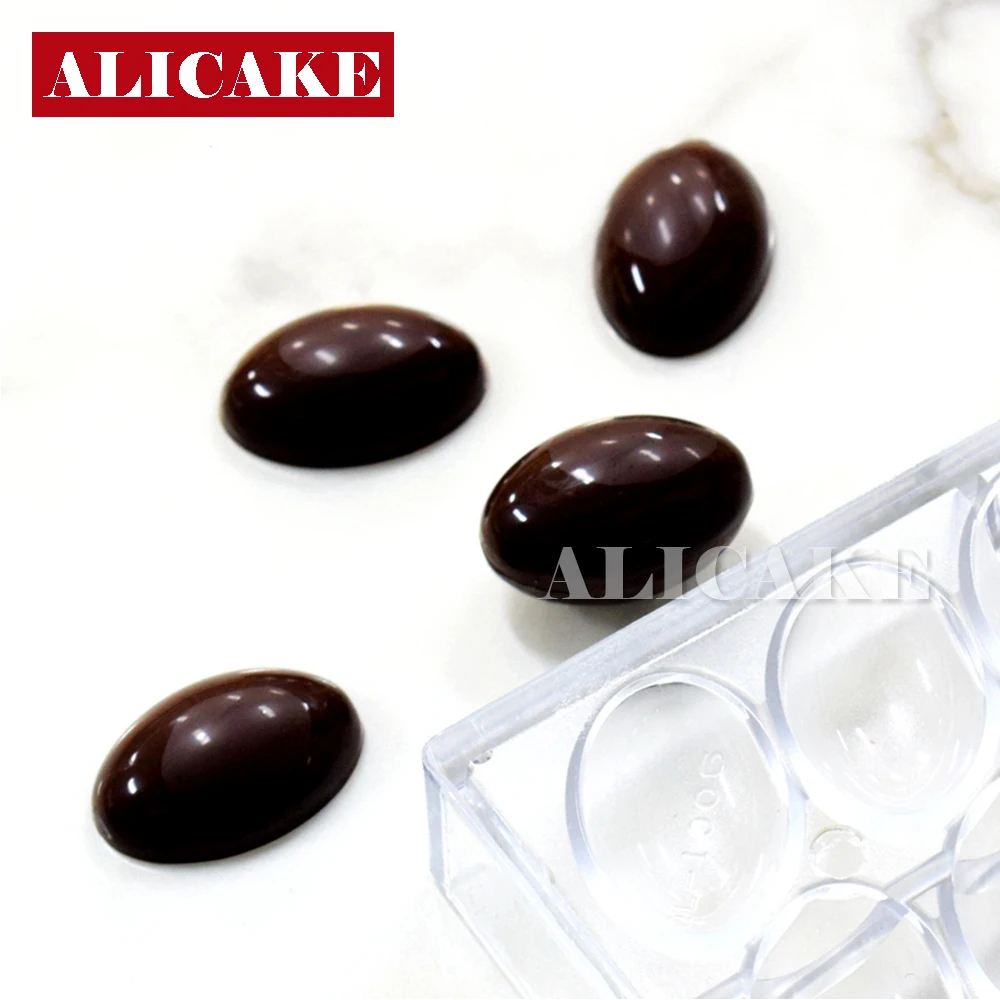 

3D Polycarbonate Chocolate Mold Easter Egg Shape Baking Pastry Tools For Chocolates Bar Mold Bonbons Bakery Professional Mould