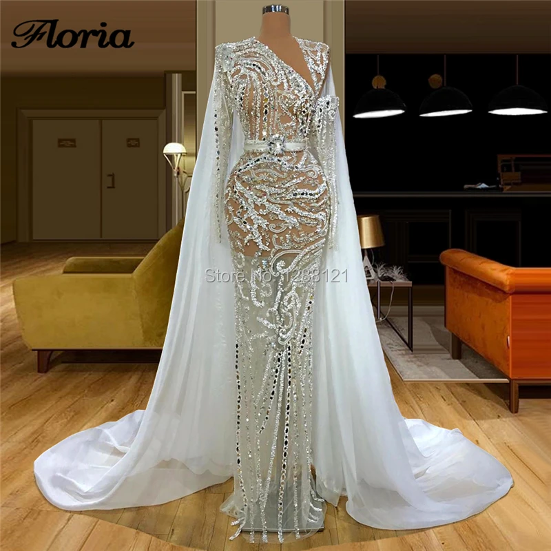 Арабские Официальные Вечерние платья с бисером и пиджаком 2020 Турецкая вечеринка