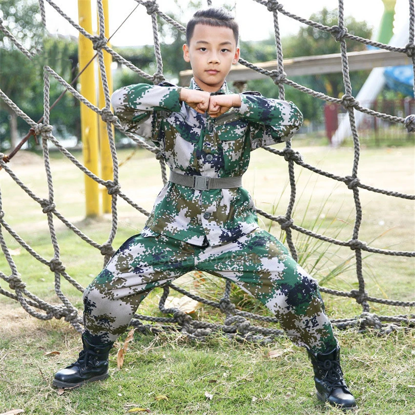 Уличная тактическая детская Военная Униформа спецназа камуфляжный мужской