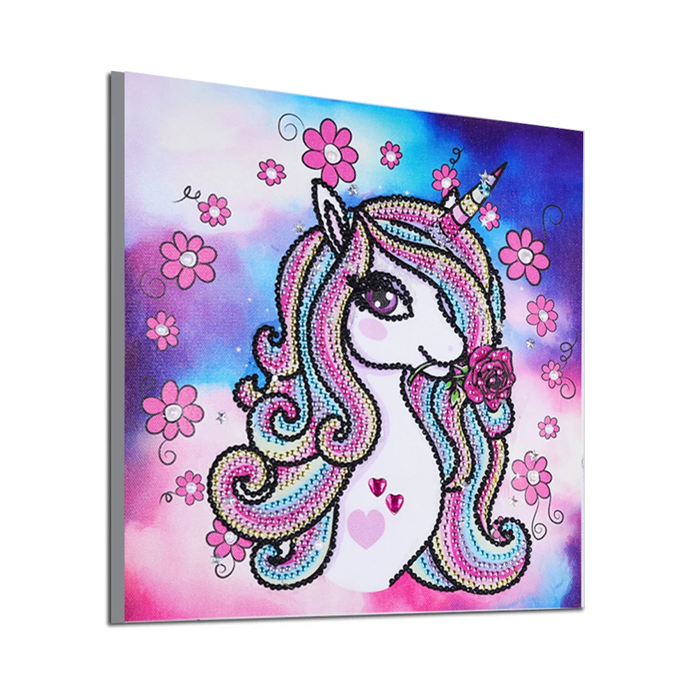 Алмазная живопись 5D мультяшный единорог принцесса пони чужой мозаика вышивка