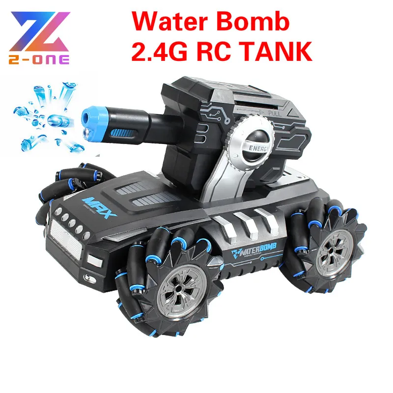 2020 Новый 4WD RC Танк 2 4G огонь воды бомбы дрейф горизонтальное движение 360 °