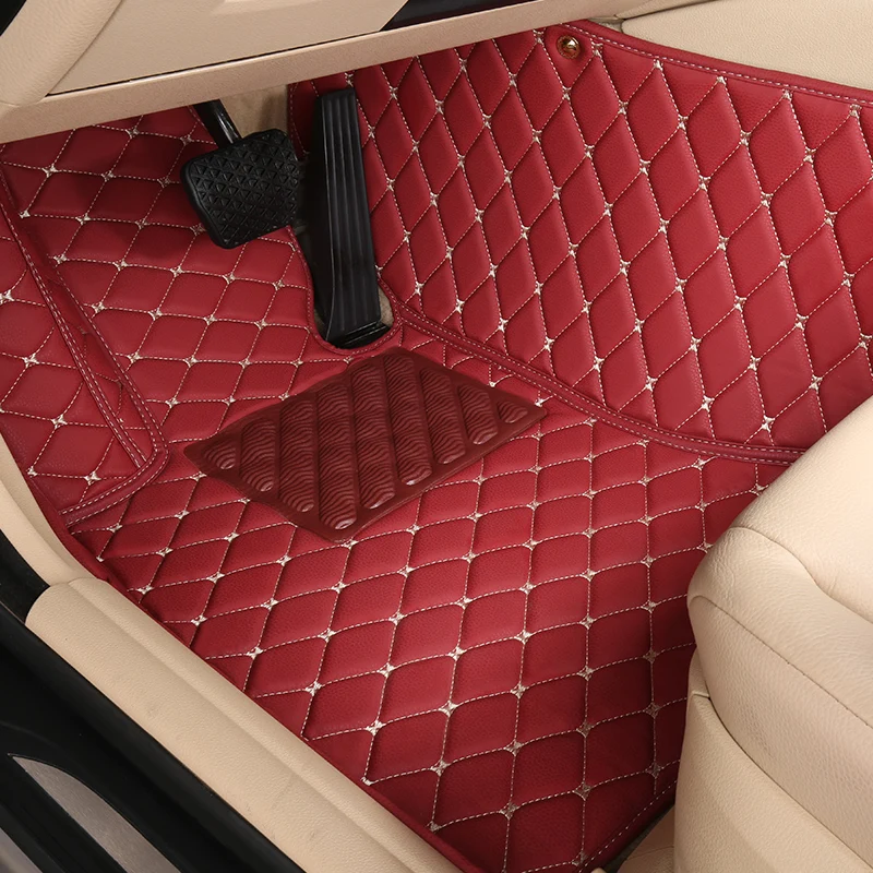 

Customized Full Covered Car Floor Mats for Nissan Patrol Pathfinder NV200 Sylphy Qashqai Tiida X-TRAIL Waterproof Durable Carpet