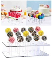 15125 hole acrylic cake lollipop holder display stand clear durable holder candy holder for wedding party birthday baby shower