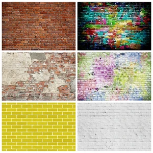 Laeacco настенный фон старая кирпичная стена цеменвечерние ребенок узор портрет фотографический фон фотосессия Фотостудия