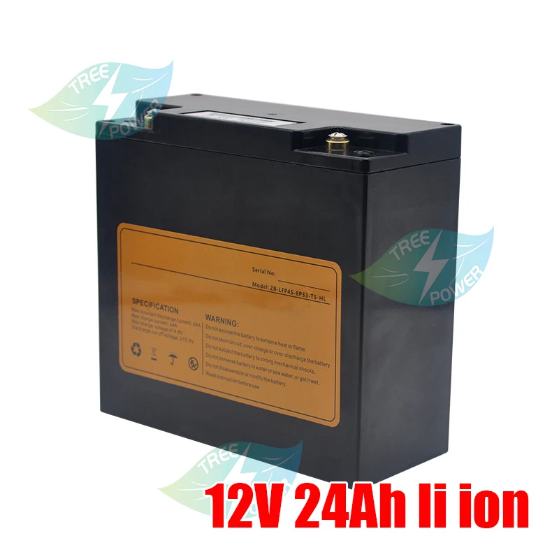 Литий-ионный перезаряжаемый аккумулятор высокой емкости 100% в 25 Ач 24000 12 В 6 мАч