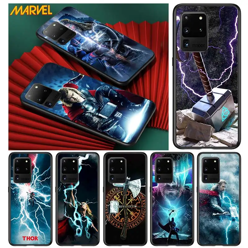 

Thor marvel hero for Samsung S20 FE Ultra Plus A91 A81 A71 A51 A41 A31 A21 A11 A72 A52 A42 A22 Soft Black Phone Case