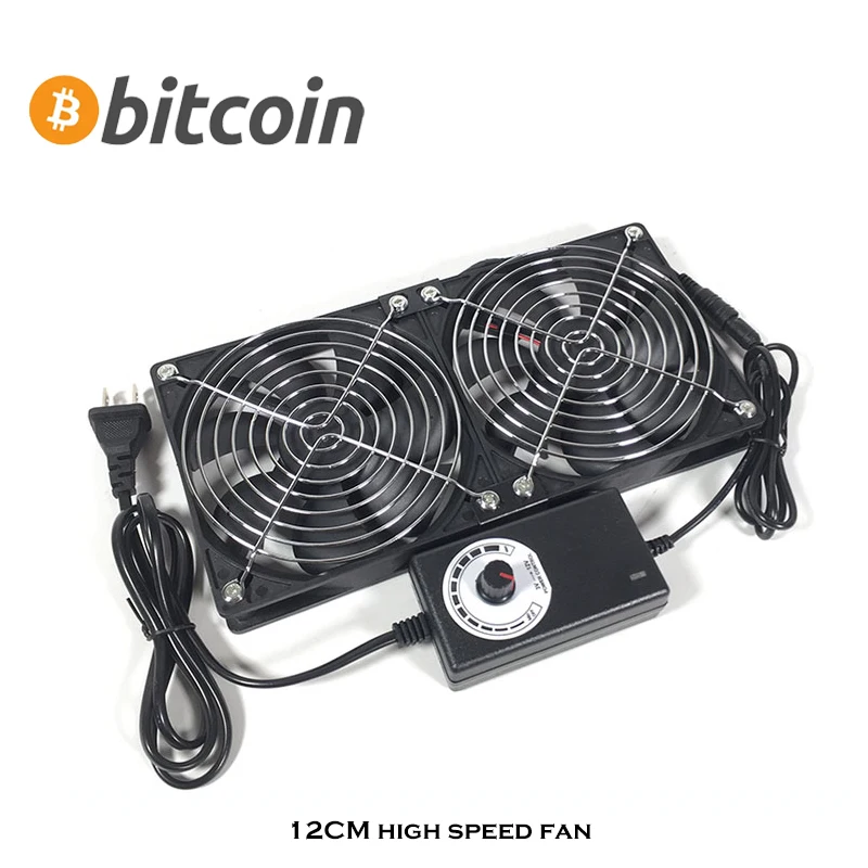 12cm pc case high speed fan kit adjustable speed 220v for btc mining machine computer cabinetgraphics card rackcooler fan free global shipping