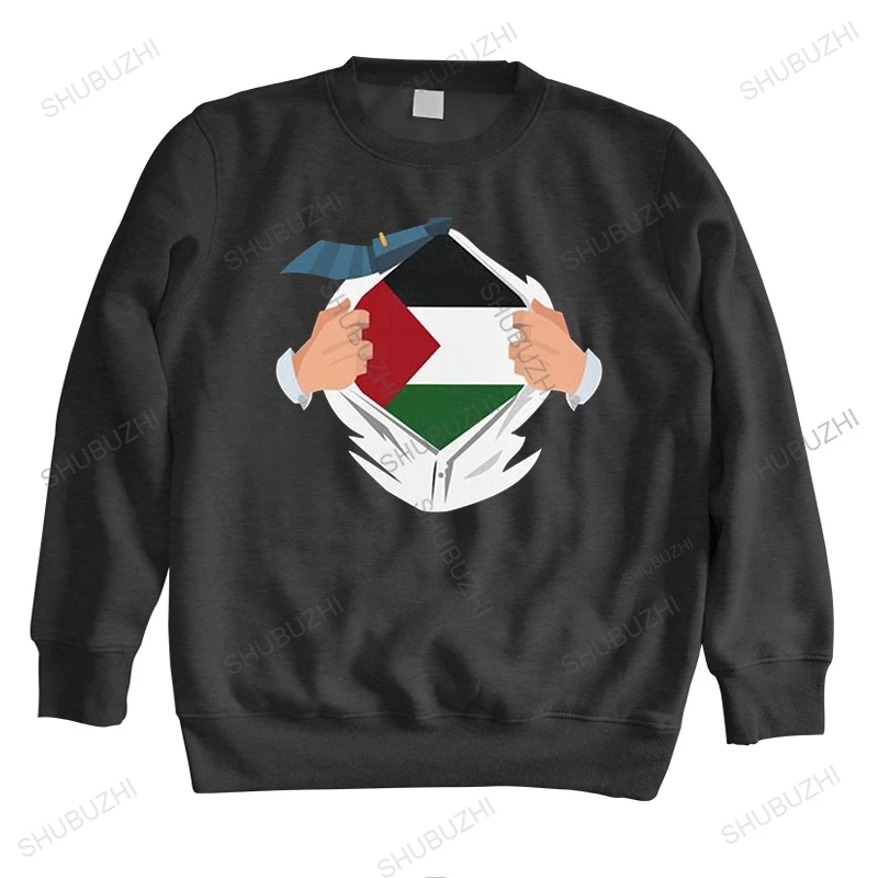 

Мужская хлопковая толстовка с принтом флага Палестины