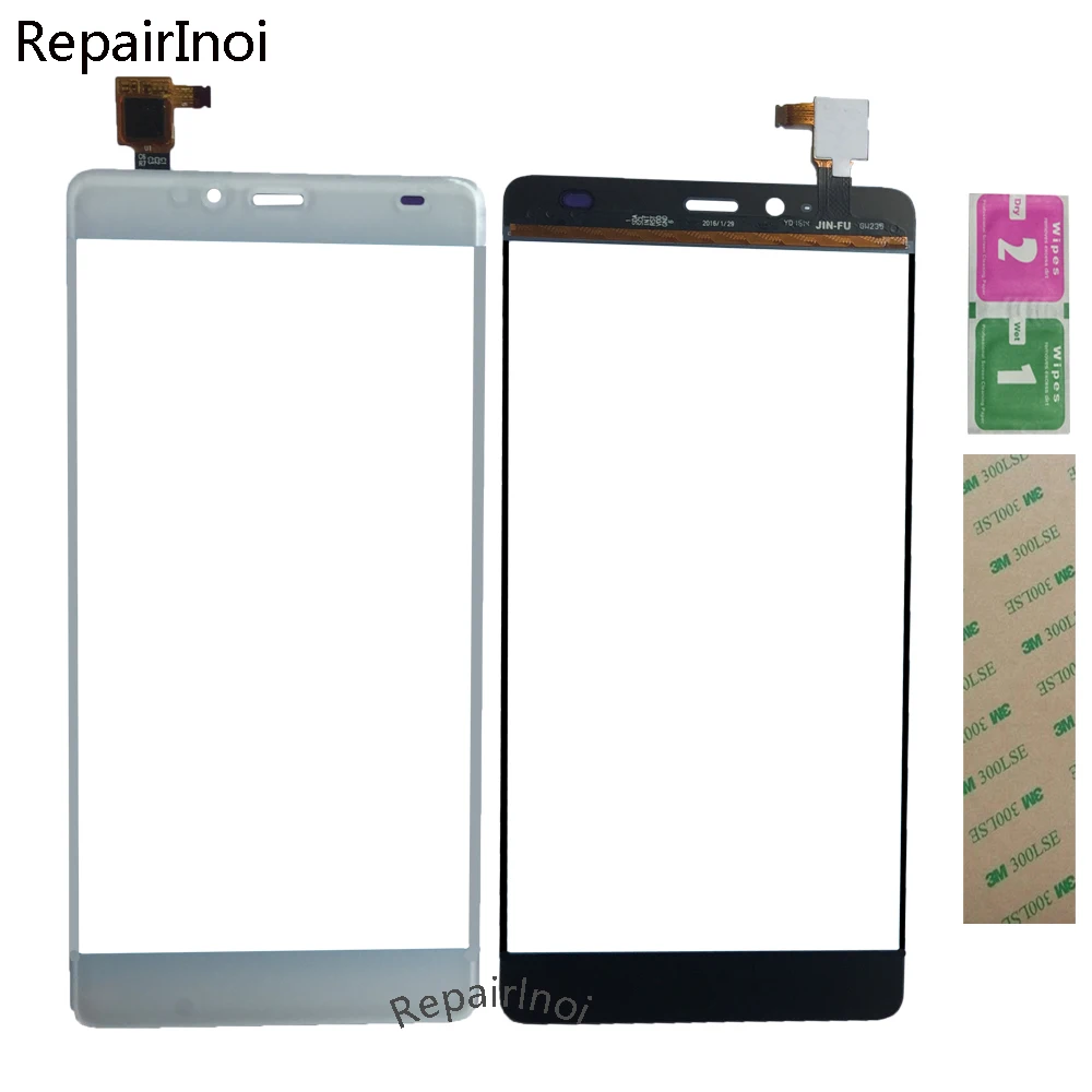 

10pcs Touch Screen Glass For Elephone S3 Touch Screen Digitizer Touch Panel Lens Glass Replacement Part Tape 3M Glue