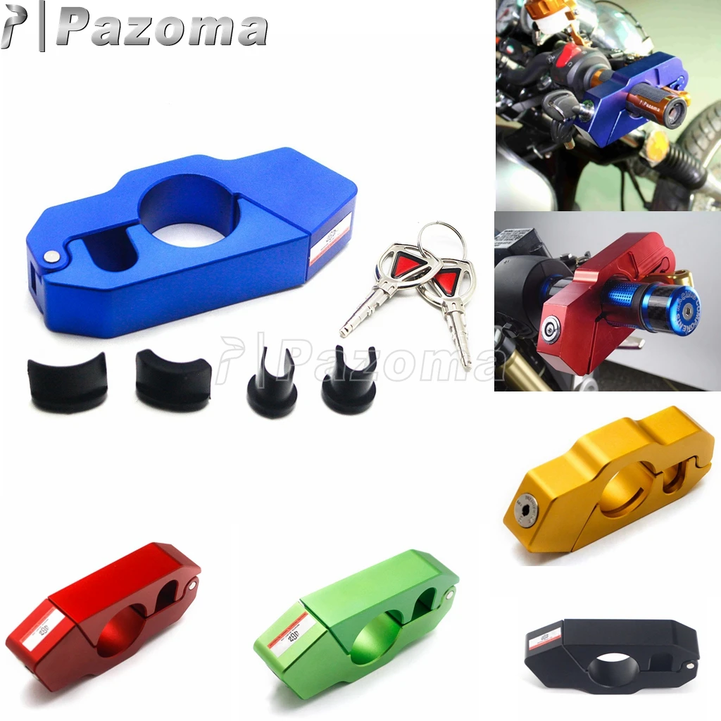 

1PC Aluminum Grip Lock Motorcycle Handlebar Lock Grip Security Safety Lock Fit Scooter ATV Bikes Anti-theft Motorcycle Lock
