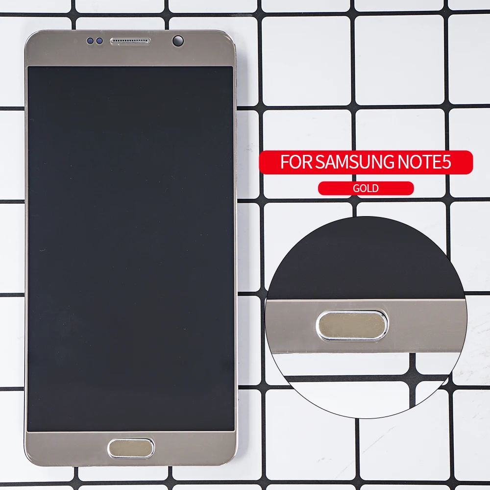 Оригинальный ЖК-дисплей Note 5 Amoled 7 дюйма для SAMSUNG Galaxy N920 N920F N920A N920C сенсорный экран