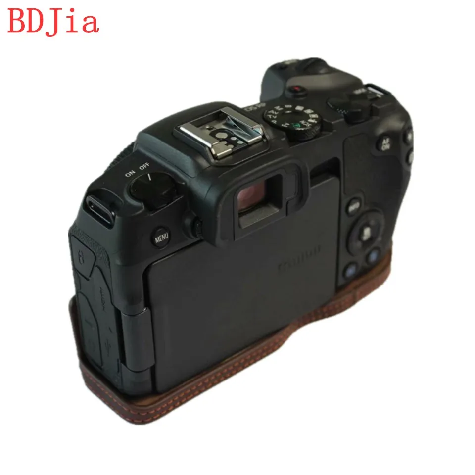2019 Натуральная Воловья кожа корпуса для половины камеры база Canon EOS RP с отверстием