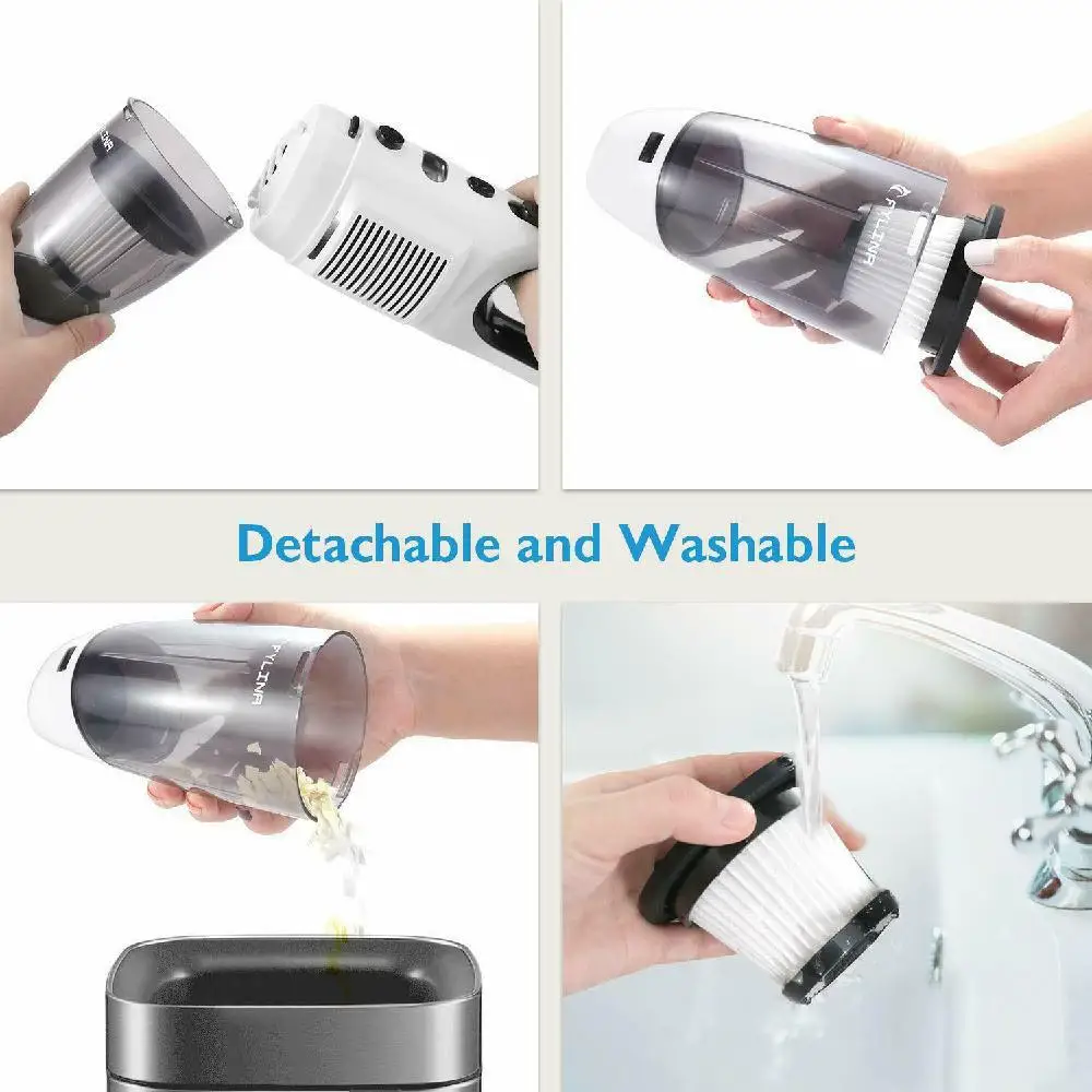 

Handheld Vacuum Cleaner Hand Cordless 120W Powerful Suction Rechargeable