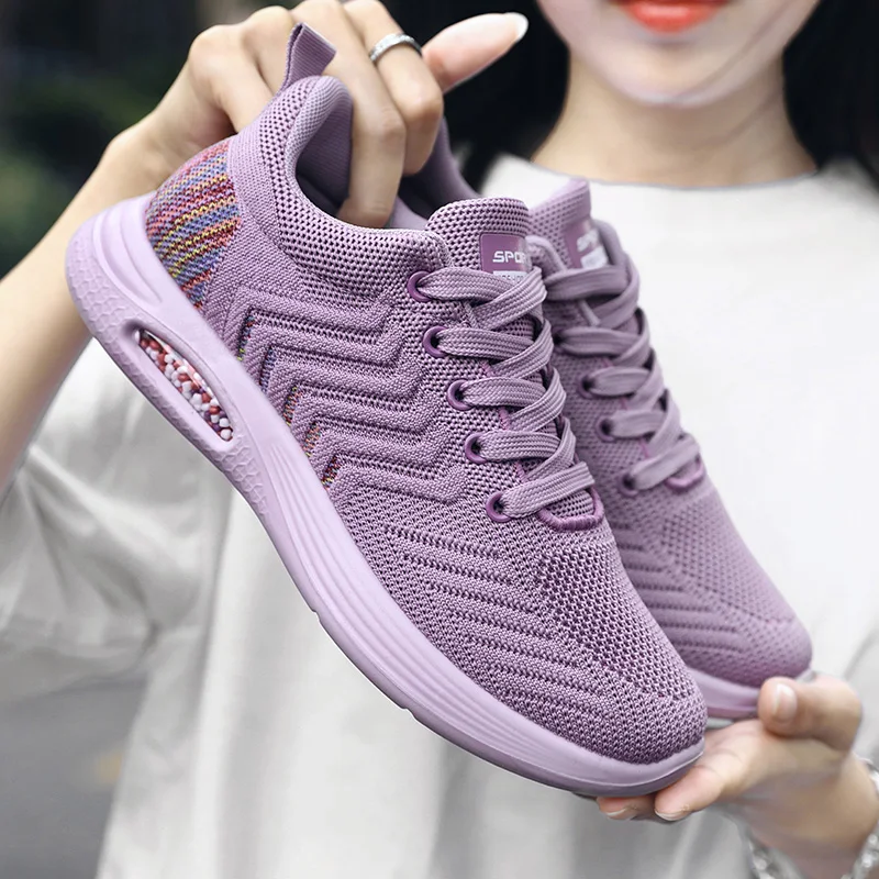 

Autumn Women's Sports Shoes With Platform Comfortable Tennis Female Air Cushion Sneaker Woman Gym Shoes