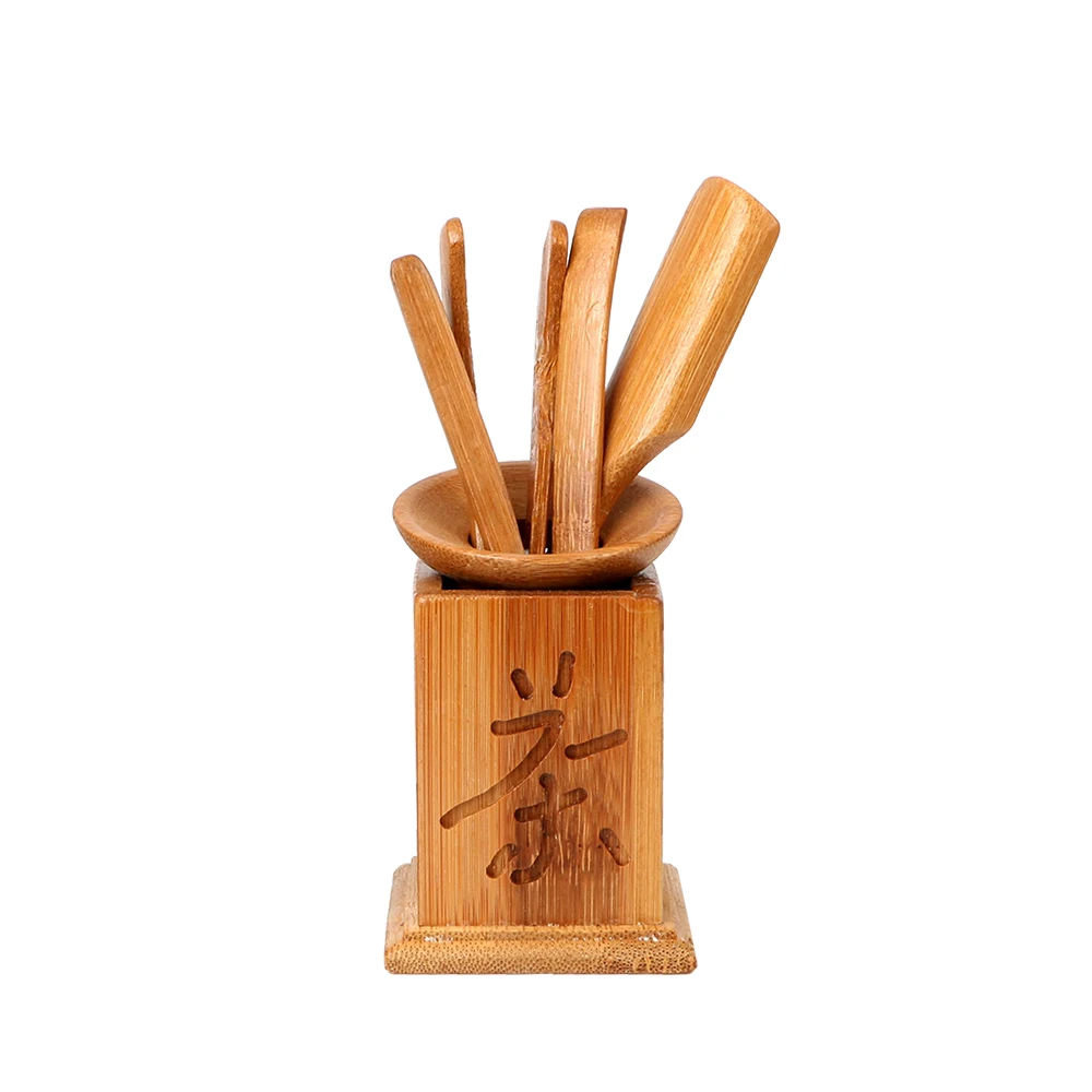 

7pcs/set Tea Ceremony Utensils Clip Strainer Kung Fu Tea Sets Chinese Bamboo Puer Knife Spoon Tea Tools Set Vintage