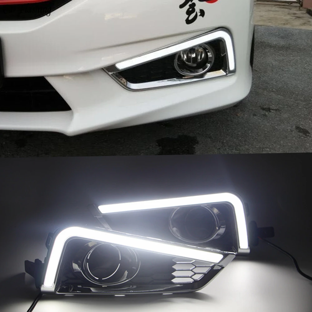 Автомобильный flahsing 2 шт. Светодиодный дневной светильник светодиодный дневные