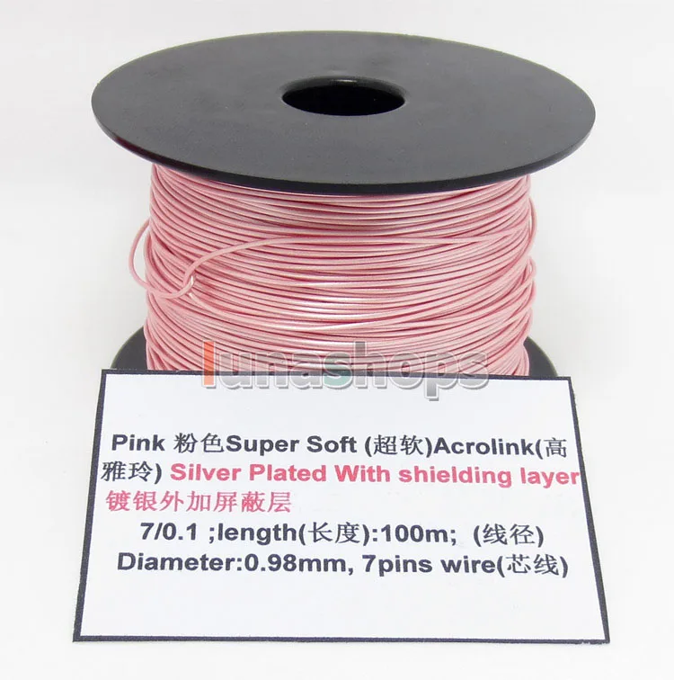 2 renk 10m 32AWG Acrolink gümüş kaplama koruyucu tabaka ile sinyal tel kablo/7/0 1mm2 Dia: 0.96mm için DIY LN004494