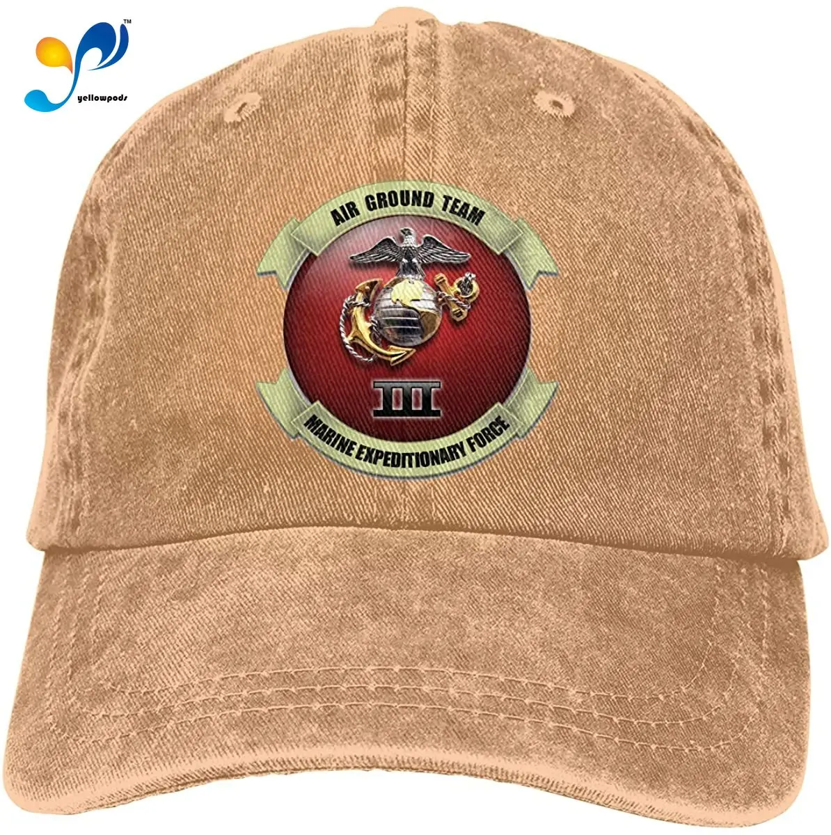

III Marine Expeditionary Force Adjustable Baseball Caps Denim Hats Cowboy Sport Outdoor
