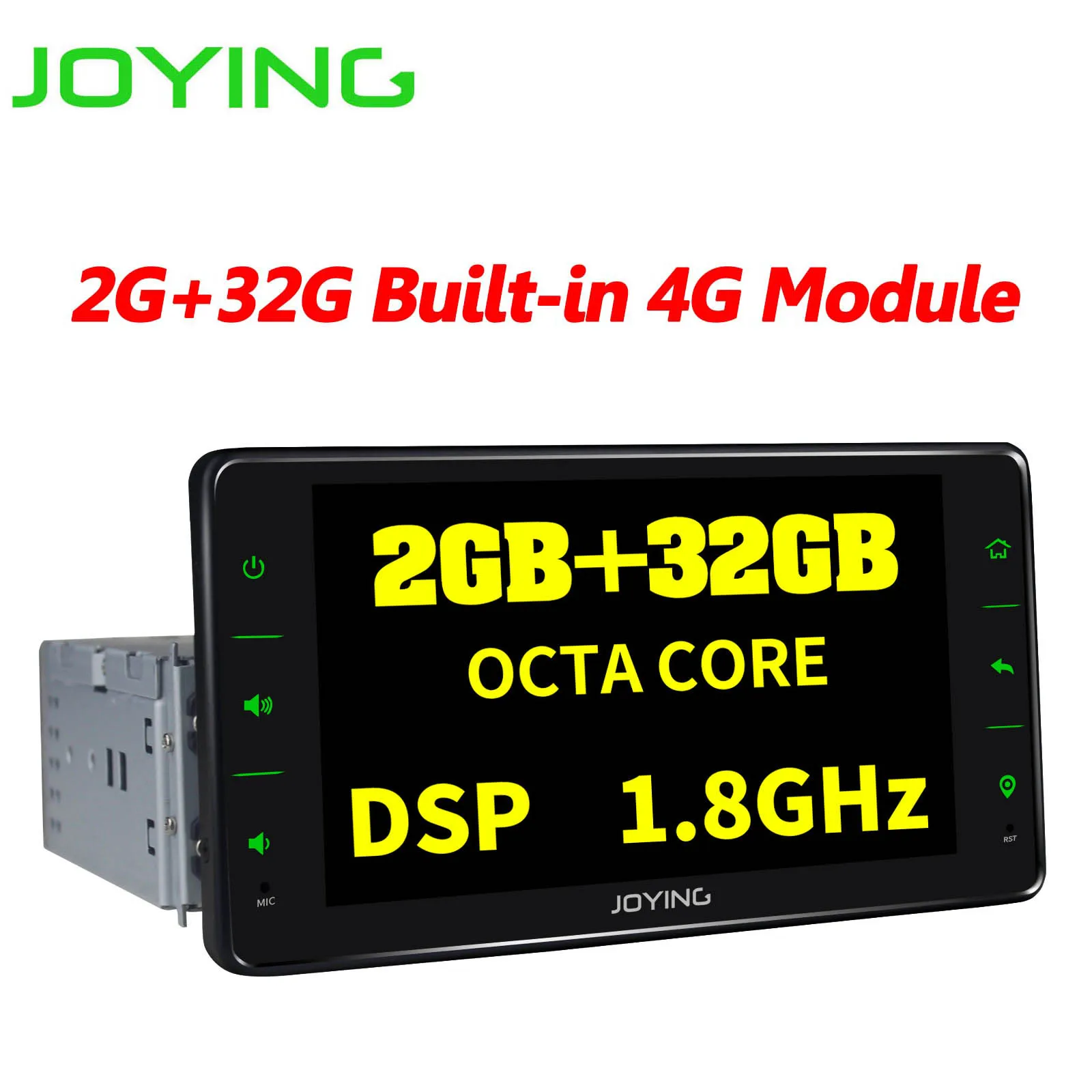 JY-UOS04N3G Радуясь, 2 Гб ОЗУ, 32 Гб ПЗУ, 6,2 дюйма, 1 DIN, Android 8,1, автомобильная стерео головная установка, bluetooth, FM радио, плеер, зеркальная связь, камера заднего вида, dvr - Цвет: JY-UOS04N3G