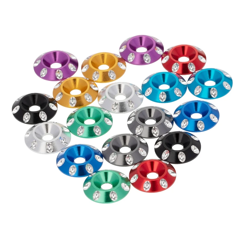 

Metal Tail Wing M3 Countersunk Screws Washers for 1/10 Scale Off Road Buggy Monster Truck RC Dift Cars