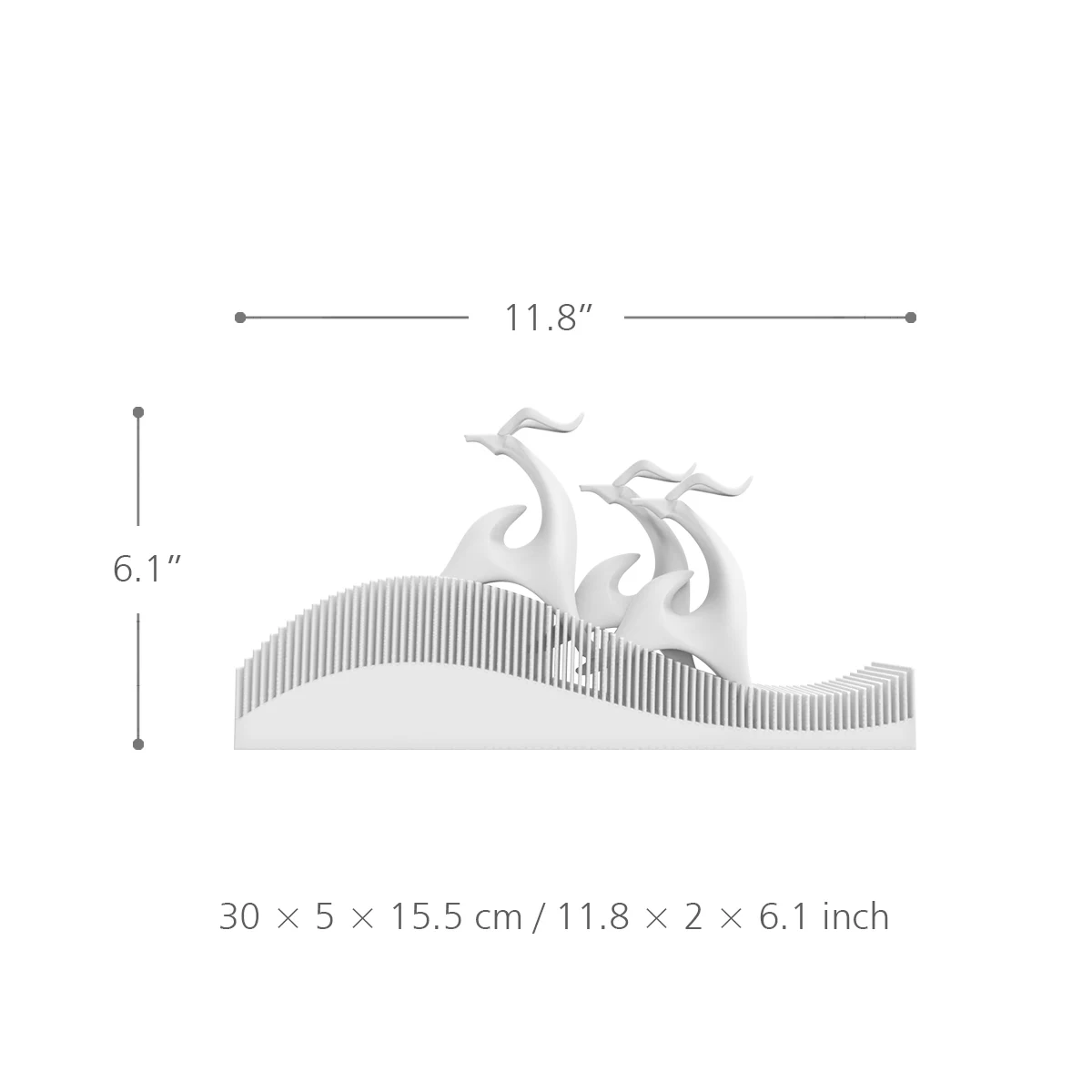Новый Лось Семья 3D печать скульптура офисный стол статуя украшения удачи для